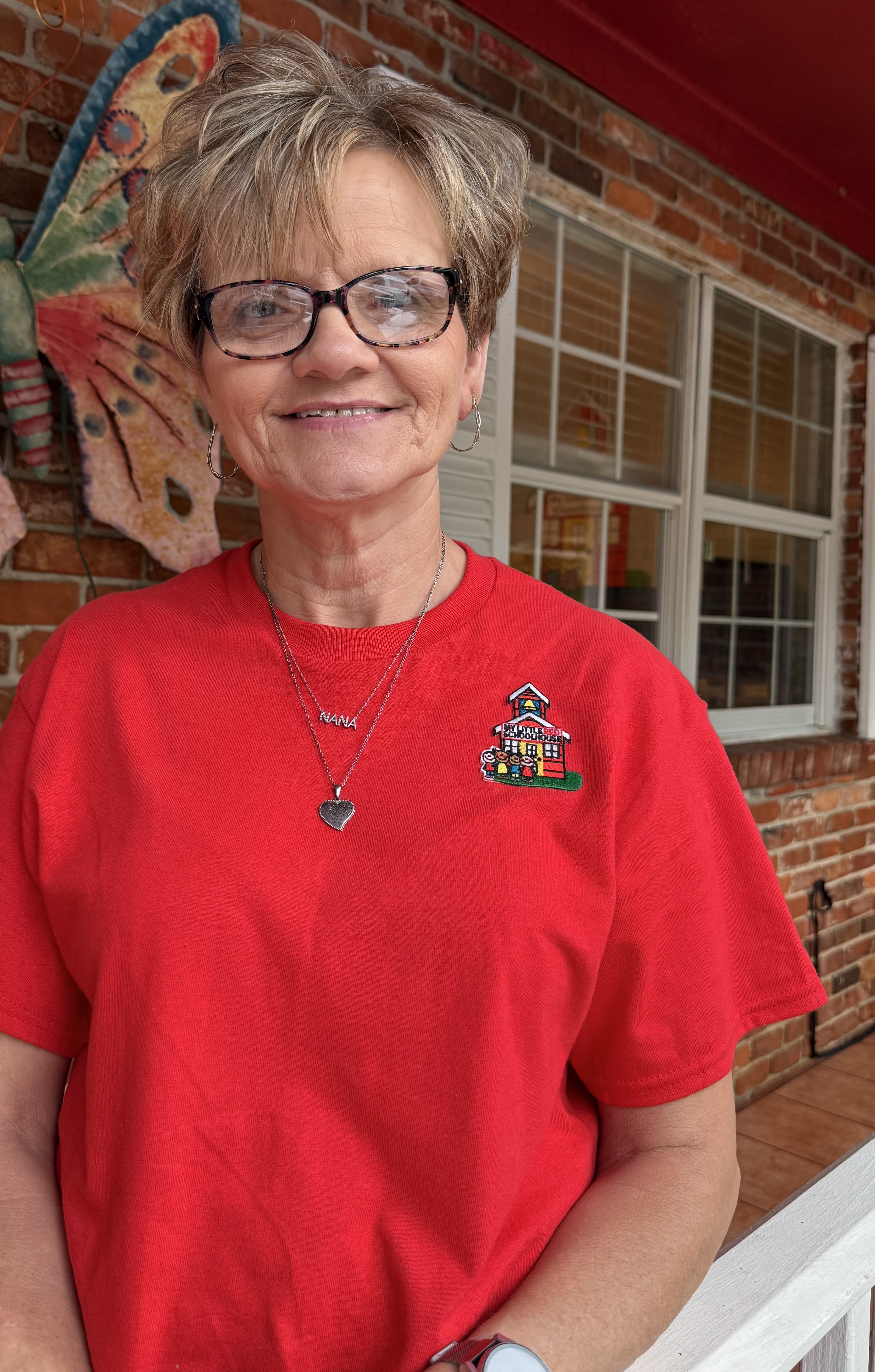 This is a photo of our teacher Ms. Elaine.